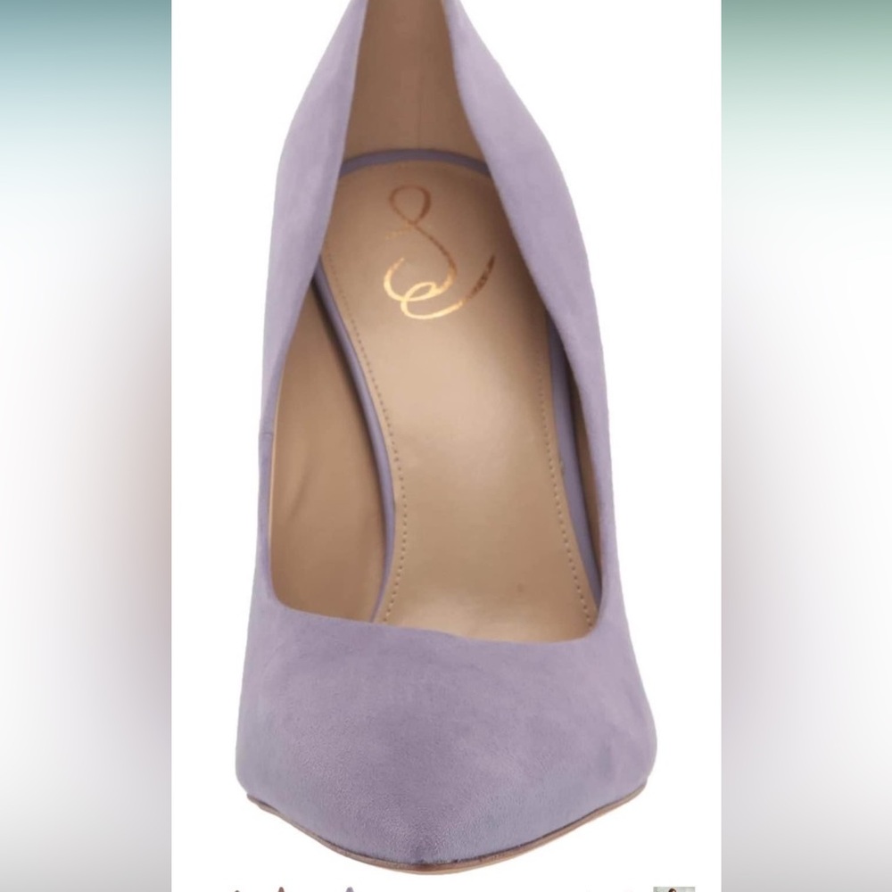 Sam Edelman Lavender Pointed-Toe Heels - Picture 3 of 5